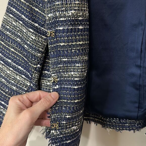 Lilly Pulitzer Hagen Metallic Cropped Blazer - Picture 8 of 10